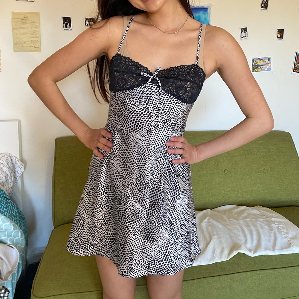 Vintage lace slip dress